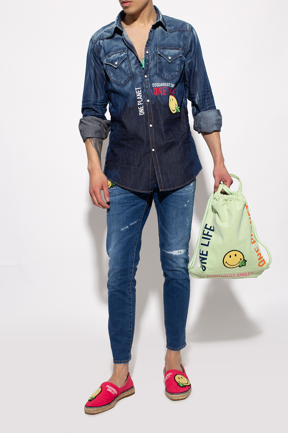 ALDO 新作スニーカー デニム模様織の飾り付き 個性カジュアルに にゅYORK『DENIM』 | SANGACIO